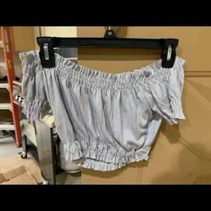 Off the shoulder crop top. Never worn